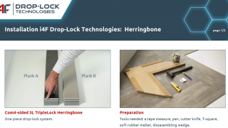 Instructions d’installation 3L TripleLock & Click4U, Installation en bâton rompu