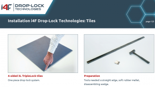Installation i4F Drop-Lock Technologies: 4-sided Tiles