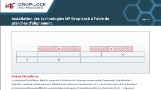 Installation des technologies i4F Drop-Lock à l’aide de planches d’alignement