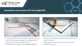 Installation instructions i4F HerringB ONE