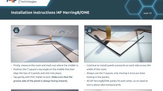 installation instructions – i4F HerringB/ONE