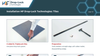 Installation i4F Drop-Lock Technologies: Tiles
